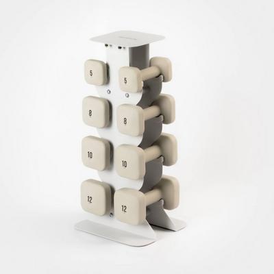 WeGym SafeGrip Dumbbells Middle Set with Light Rack