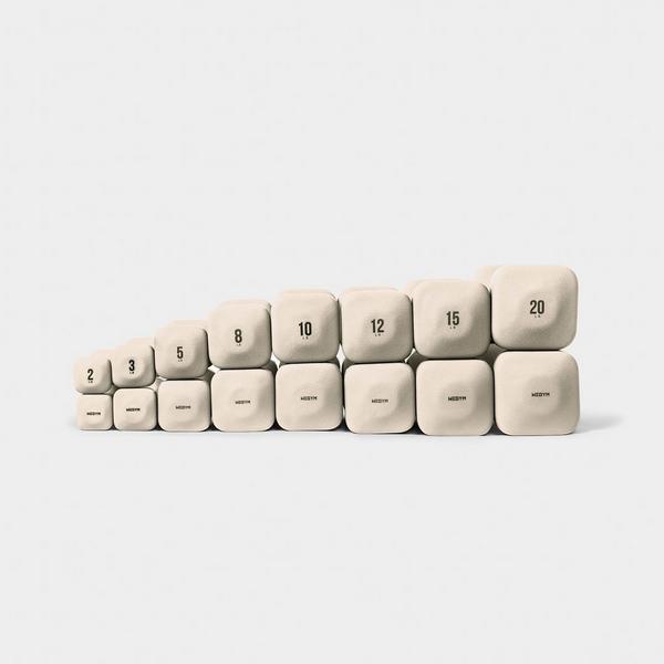 WeGym SafeGrip Dumbbells Full Set with Dark Rack #2