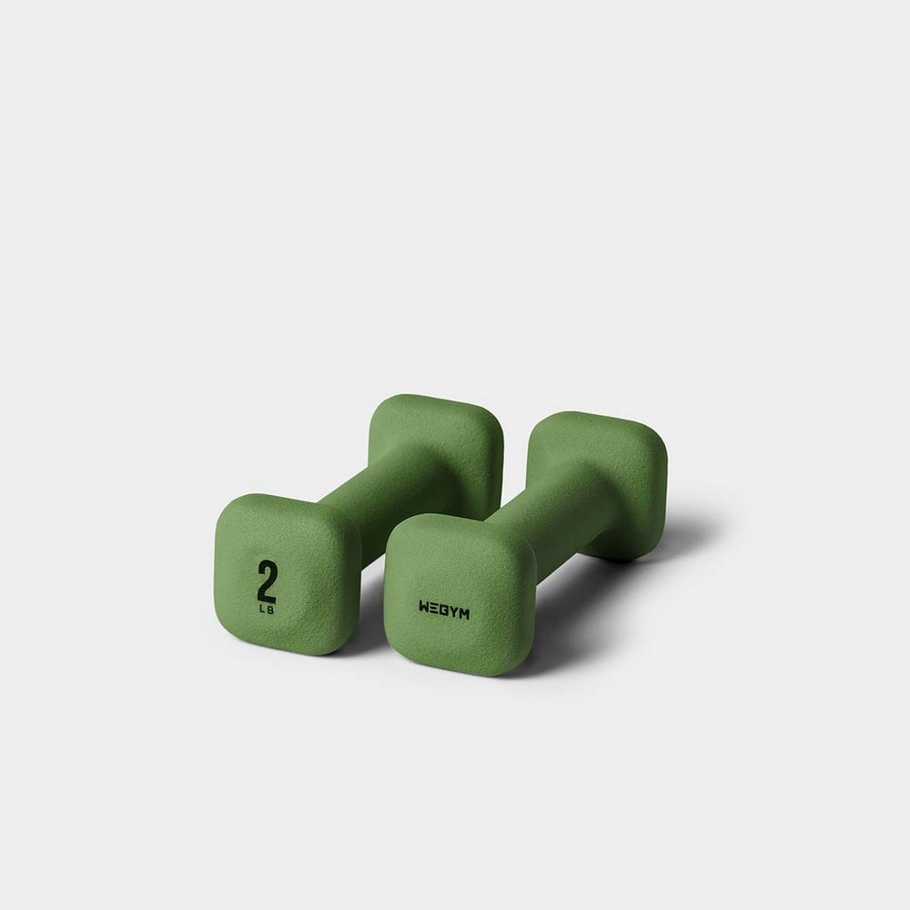 WeGym SafeGrip Dumbbells - Forest - 2 LB