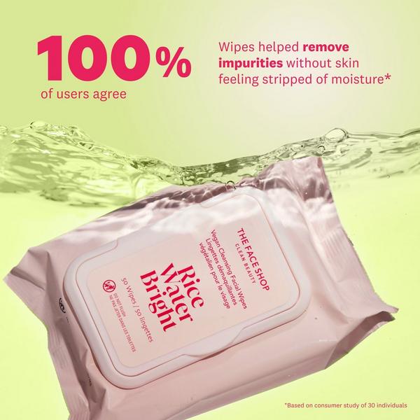 The Face Shop Rice Water Bright Cleansing Facial Wipes #3