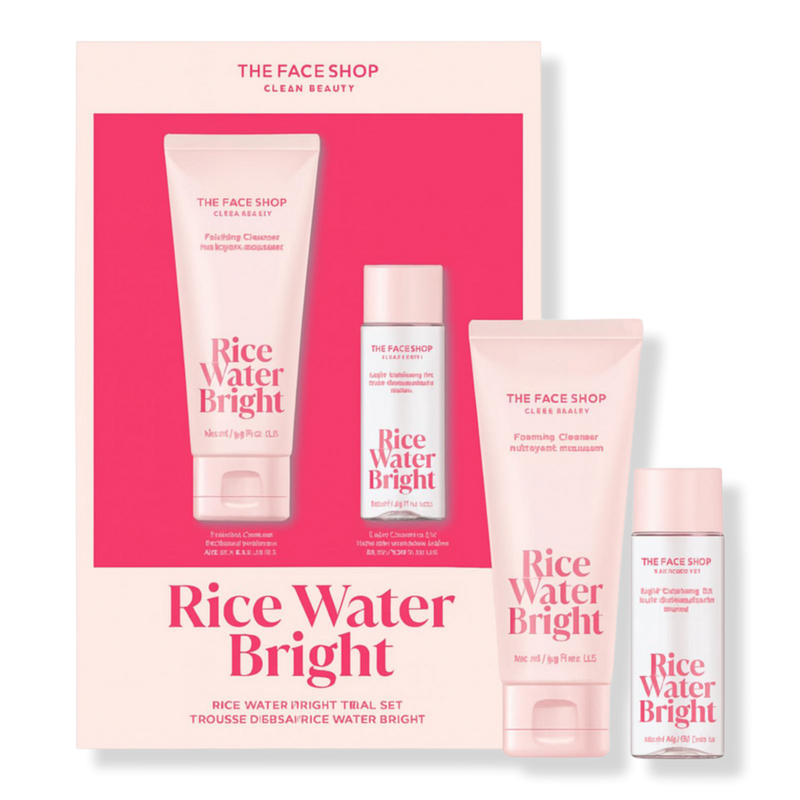 ショッキングピンク様 Clean art 洗顔、化粧水、乳液3個セット The Face Shop - Rice Water Bright Trial Set | Ulta Beauty