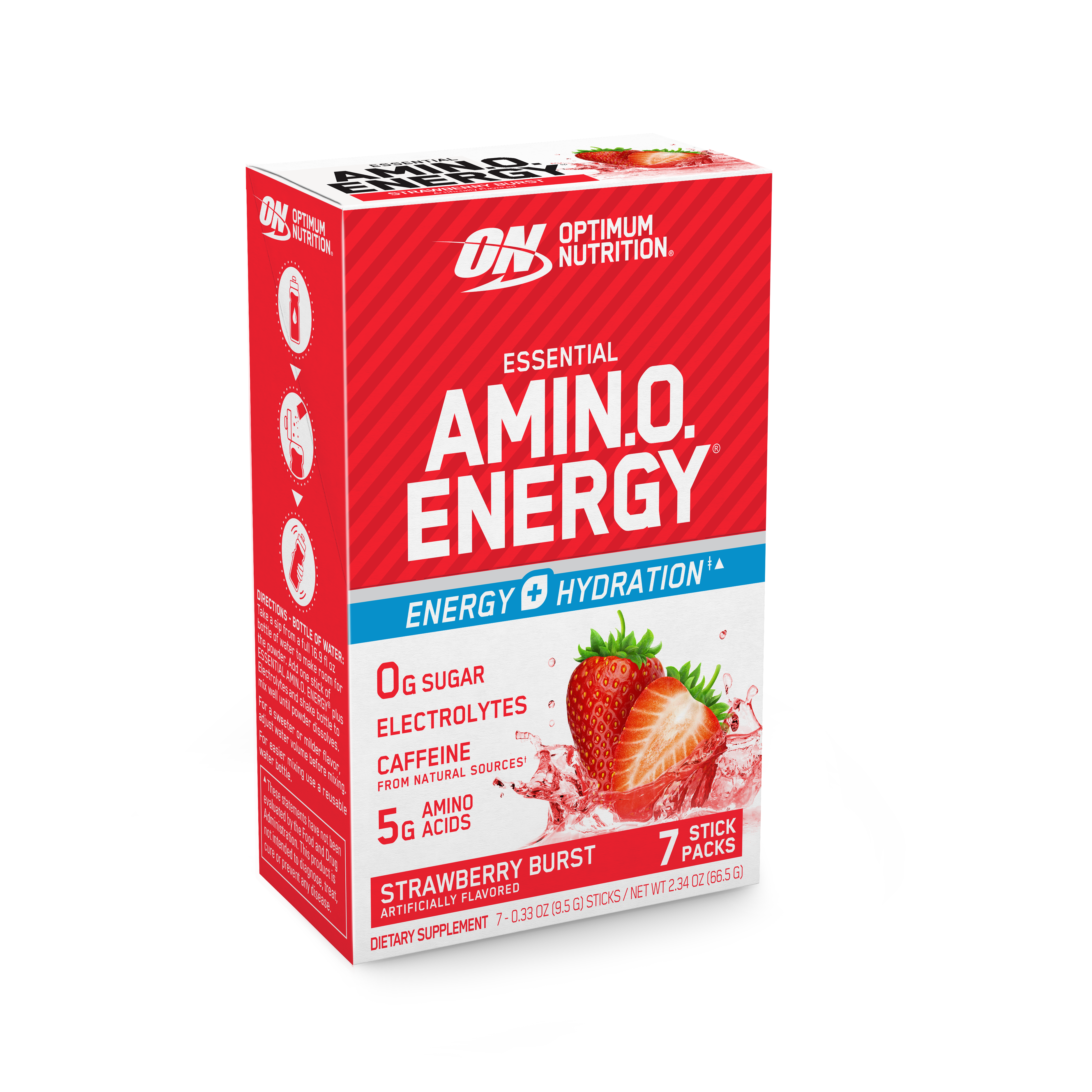 Optimum Nutrition Amino Energy Stickpacks INTERNATIONAL SHIPPING