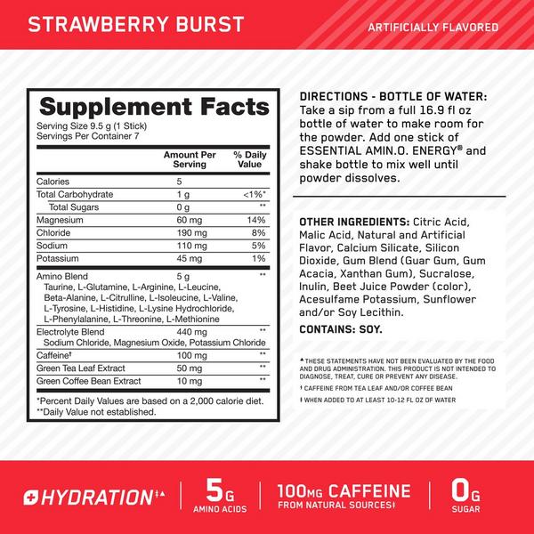 Optimum Nutrition Amino Energy Stickpacks #3