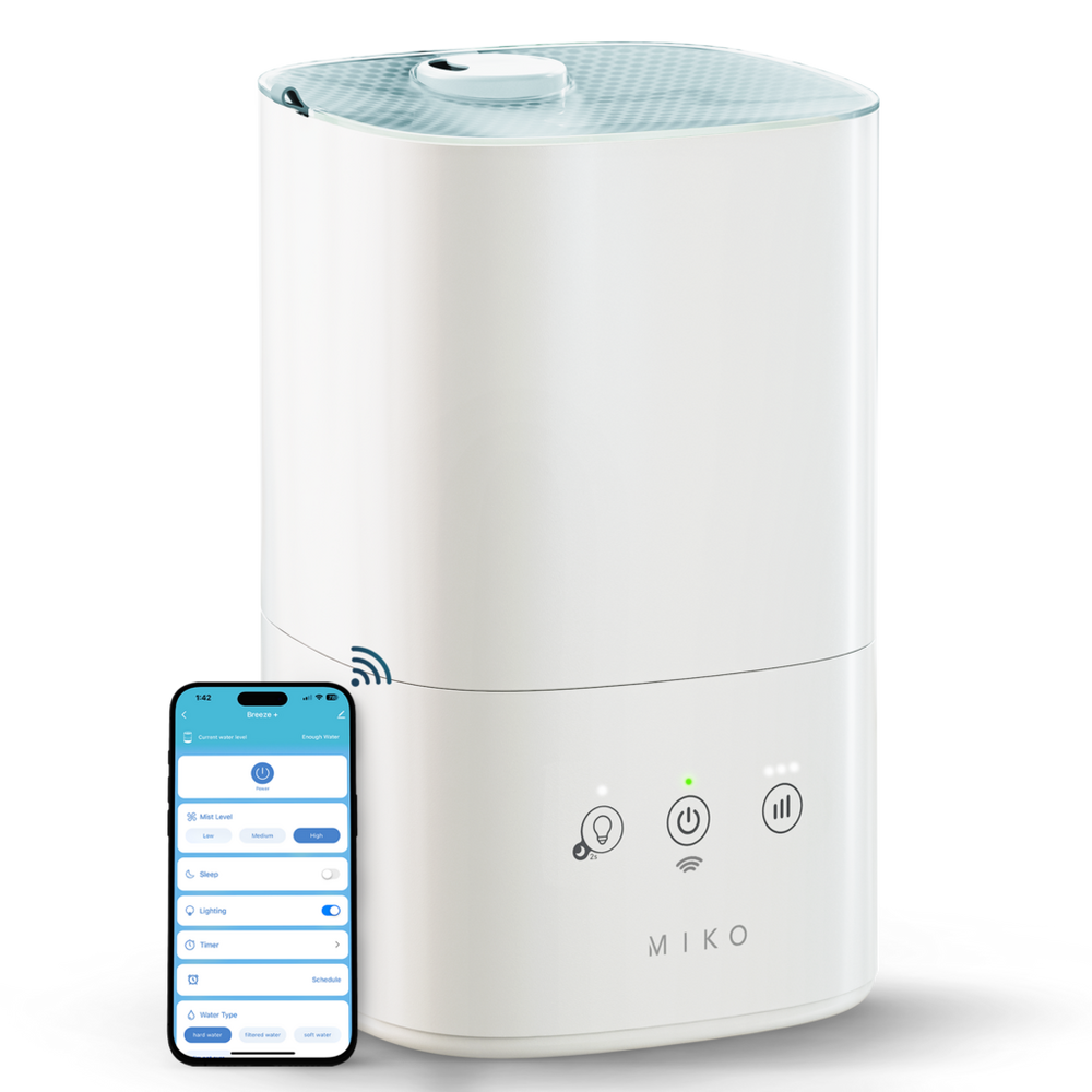 Miko Breeze + Smart Humidifier with App Control and Oil Tray