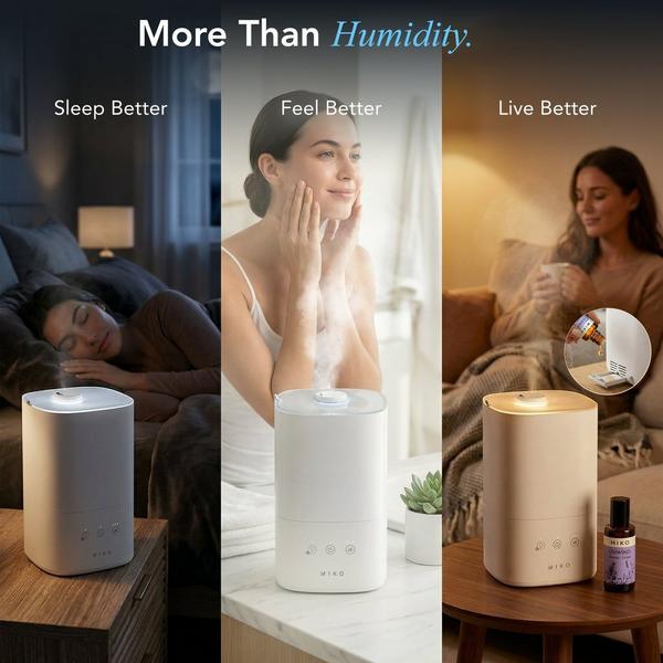 Miko Breeze + Smart Humidifier with App Control and Oil Tray #7