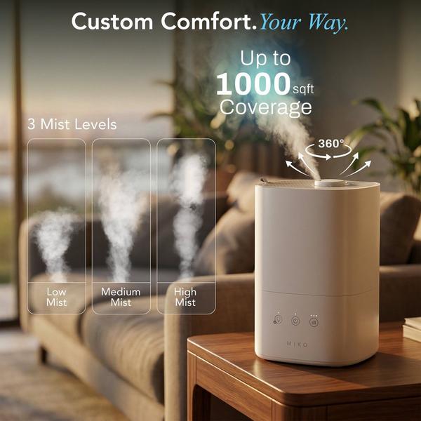 Miko Breeze + Smart Humidifier with App Control and Oil Tray #8