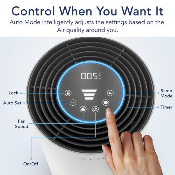 Miko True HEPA Air Purifier with Smart Air Sensor #6