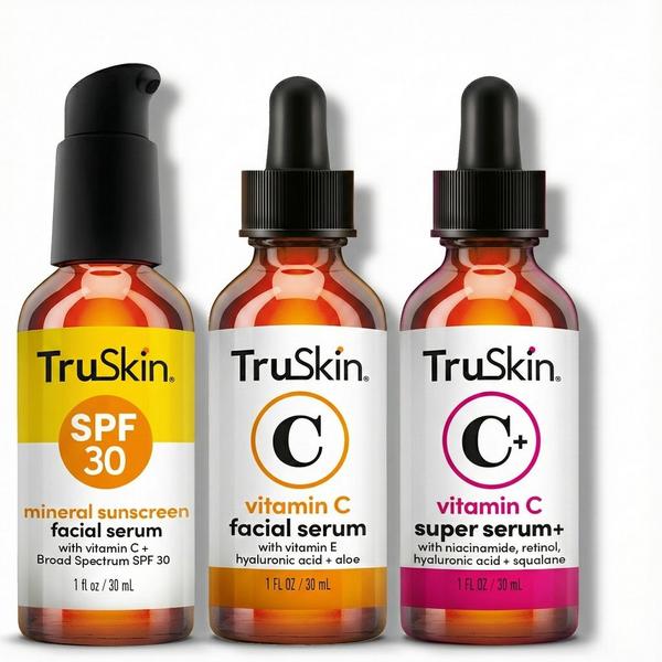 TruSkin Daily C Essentials: Vitamin C Serum + Vitamin C Super Serum + SPF 30 Sunscreen Serum #1