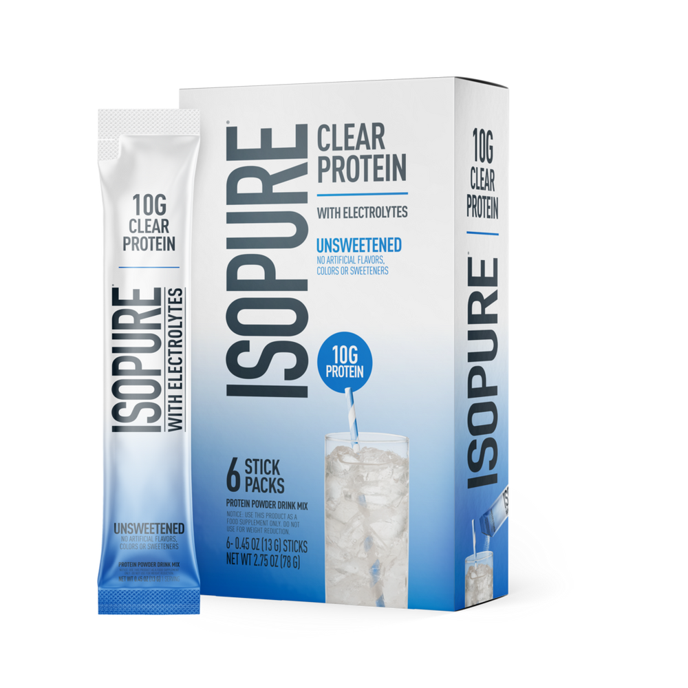 Isopure Protein Protein Water Stickpacks - Unsweetened