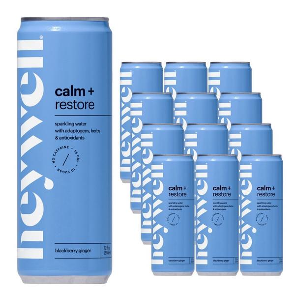 Heywell Calm + Restore Sparkling Blackberry Ginger 12-Pack #3