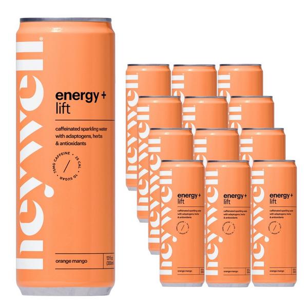Heywell Energy + Lift Sparkling Orange Mango 12-Pack #3