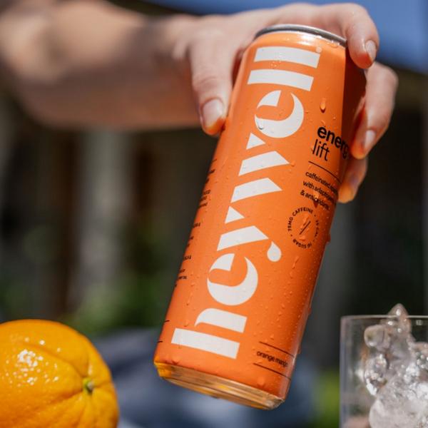 Heywell Energy + Lift Sparkling Orange Mango 12-Pack #4