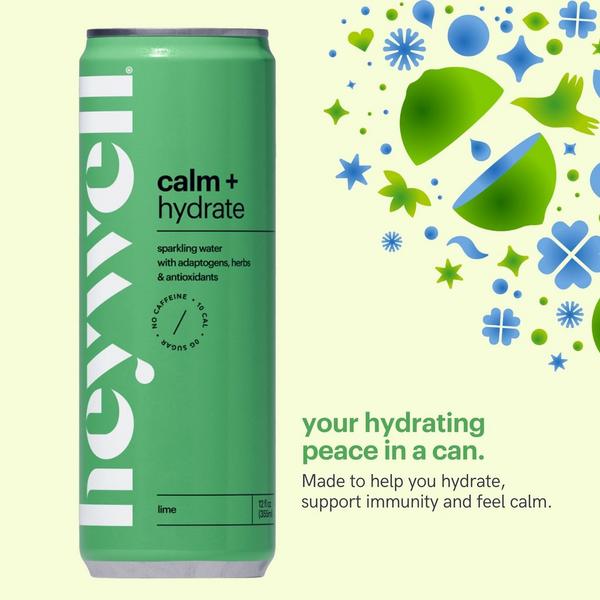 Heywell Calm + Hydrate Sparkling Lime 12-Pack #2