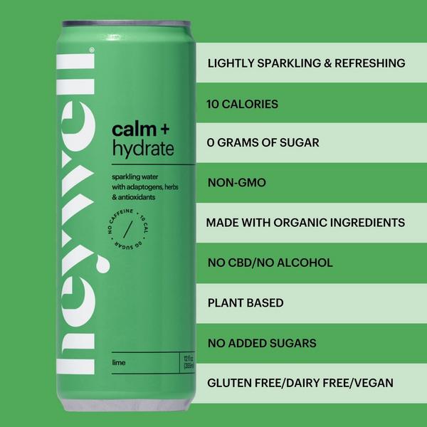 Heywell Calm + Hydrate Sparkling Lime 12-Pack #6