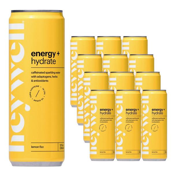 Heywell Energy + Hydrate Sparkling Lemon Fizz 12-Pack #3