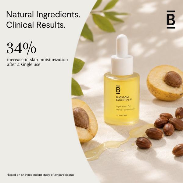 Blossom Essentials Hydration Oil - Lightweight Antioxidant Face, Body & Hair Oil with Squalane #3
