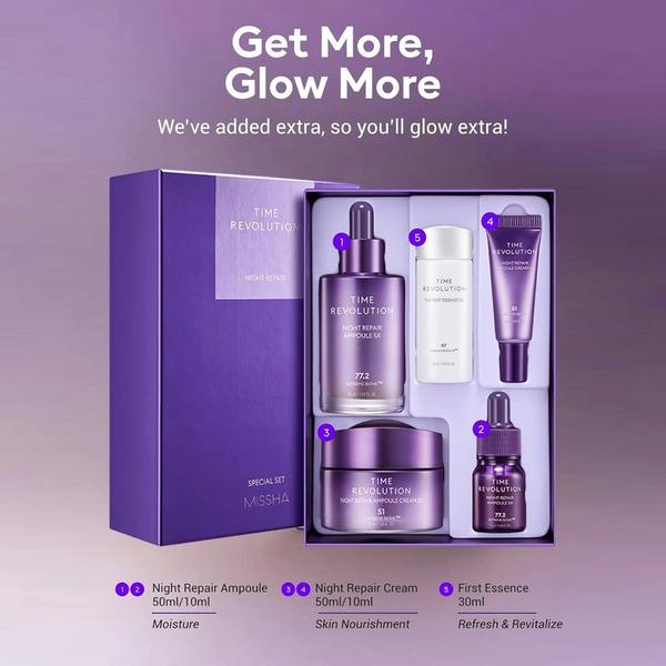MISSHA SKIN Time Revolution Night Repair Special Set 5X #4