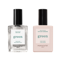 Green™ Protecting Base Coat & Gel-like Top Coat Duo for Long-Lasting Nail Polish