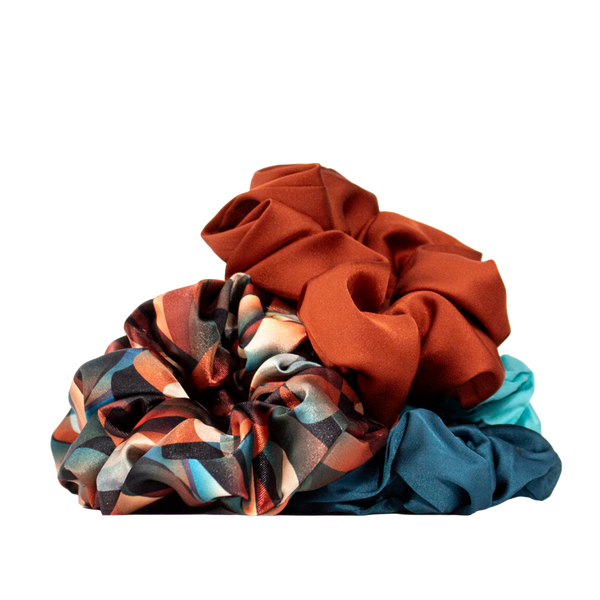 RevAir Luxe Satin Scrunchies - Cinnamon Swirl Limited Edition #1
