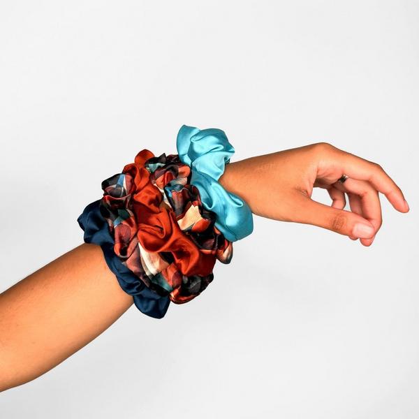 RevAir Luxe Satin Scrunchies - Cinnamon Swirl Limited Edition #2