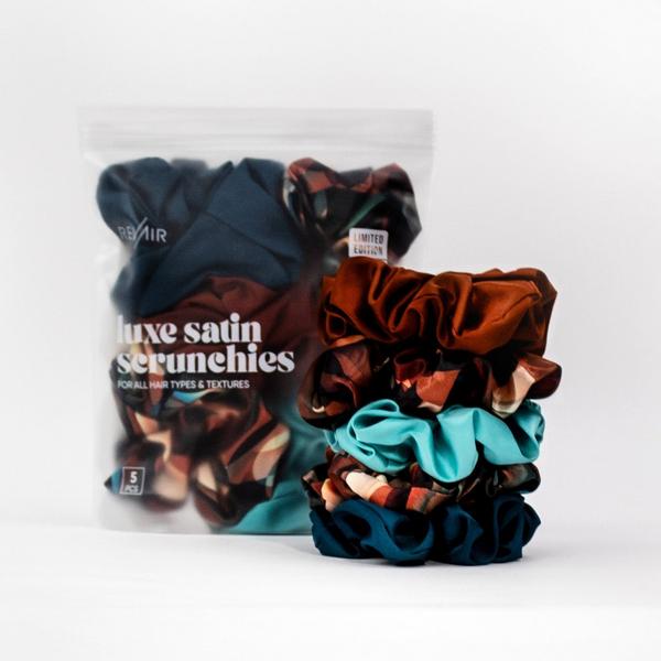 RevAir Luxe Satin Scrunchies - Cinnamon Swirl Limited Edition #6