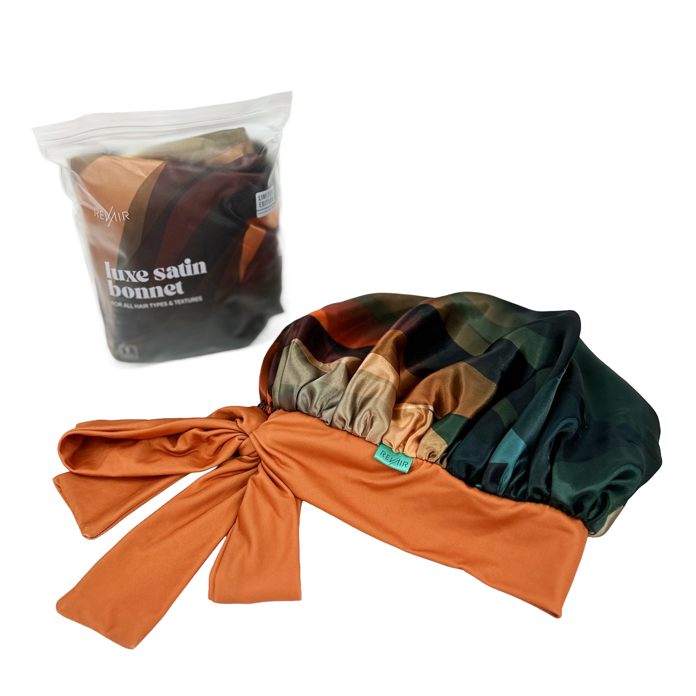 RevAir Luxe Satin Bonnet - Limited Edition Cinnamon Swirl #1