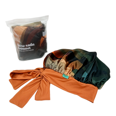 RevAir Luxe Satin Bonnet - Limited Edition Cinnamon Swirl