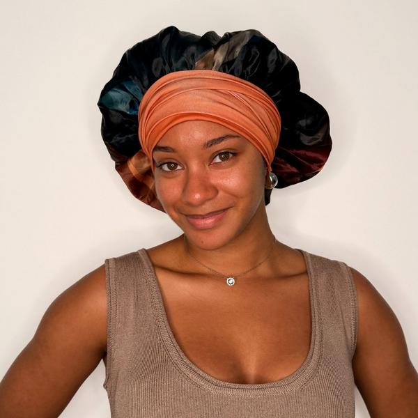 RevAir Luxe Satin Bonnet - Limited Edition Cinnamon Swirl #6