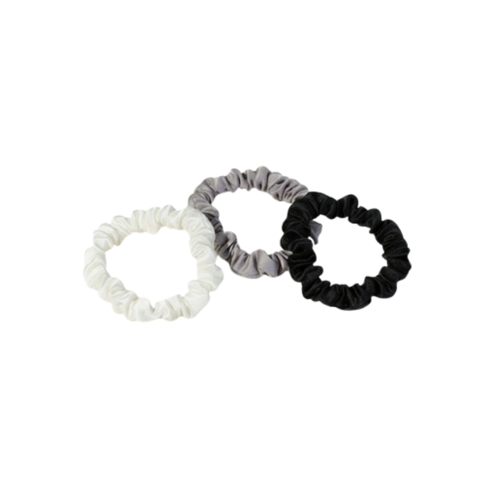 White Lotus Beauty Cruelty Free Mulberry Silk Scrunchies 3-Pack #1