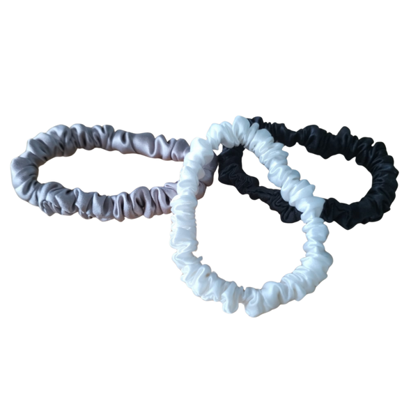 White Lotus Beauty Cruelty Free Mulberry Silk Scrunchies 3-Pack #4
