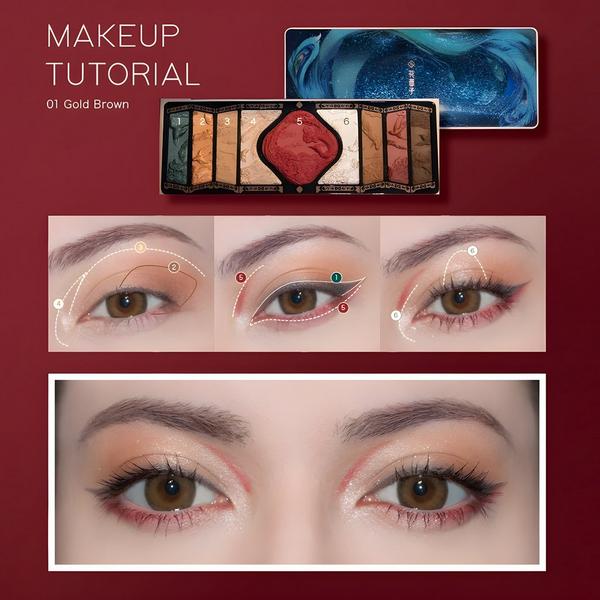 Florasis Floral Engraving Phoenix Makeup Palette #3