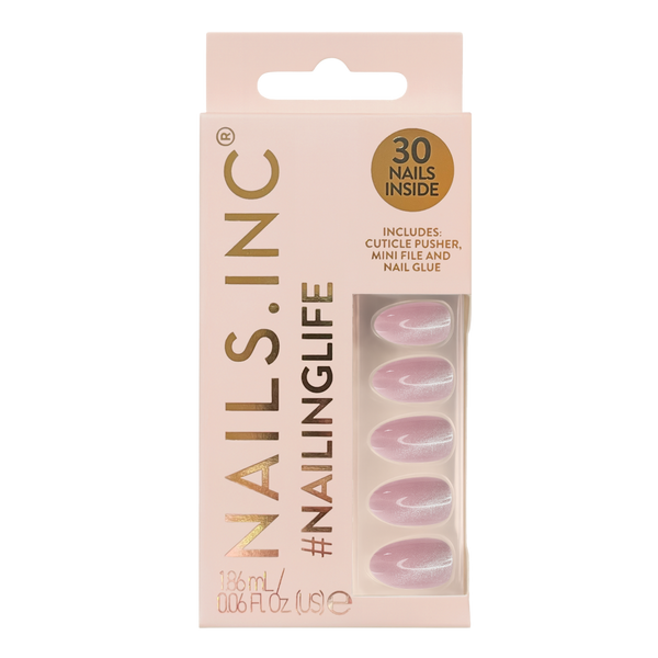 Nails Inc. NailingLife Kylie Coded Pink Cat-Eye Press-On Nails #1