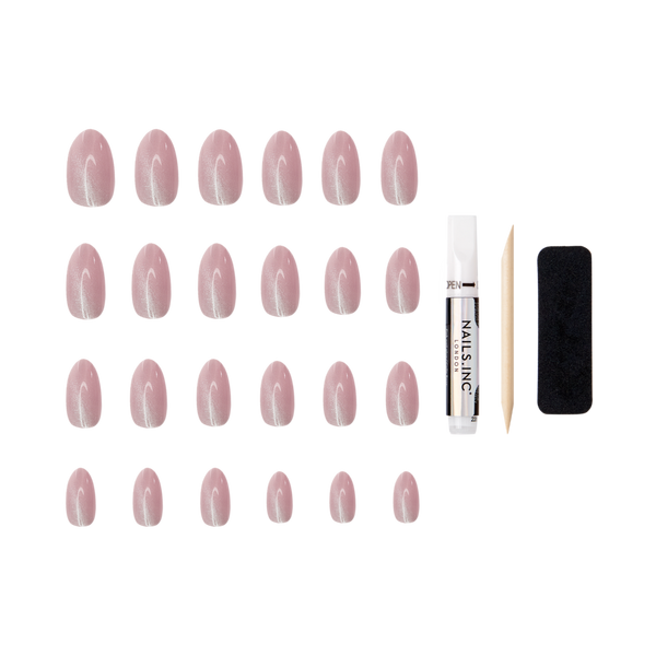 Nails Inc. NailingLife Kylie Coded Pink Cat-Eye Press-On Nails #2