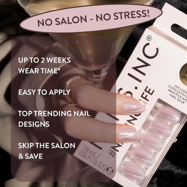 Nails Inc. NailingLife Kylie Coded Pink Cat-Eye Press-On Nails #5