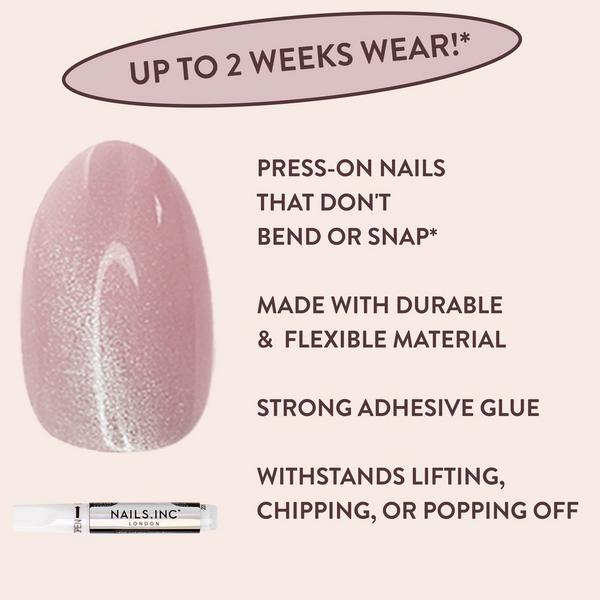 Nails Inc. NailingLife Kylie Coded Pink Cat-Eye Press-On Nails #6
