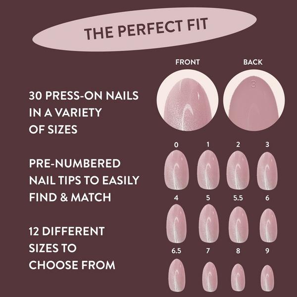 Nails Inc. NailingLife Kylie Coded Pink Cat-Eye Press-On Nails #7