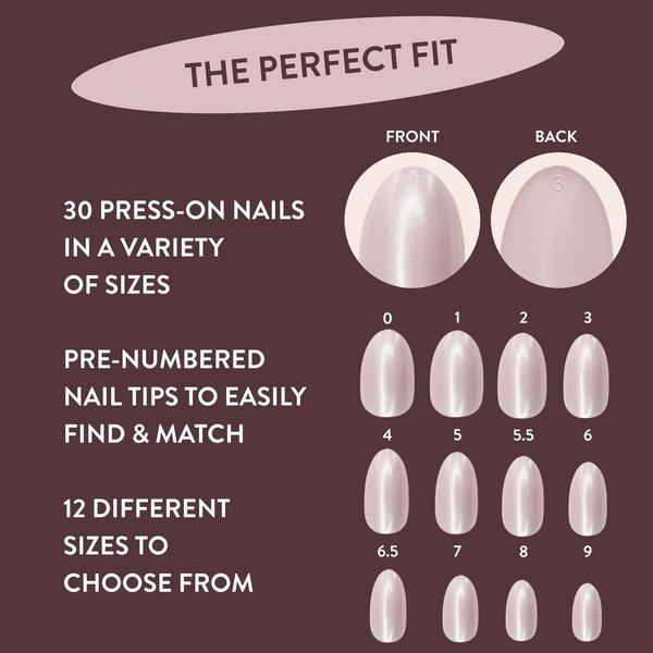 Nails Inc. NailingLife Just Like Hailey Pink Glaze Chrome Effect Press-On Nails #7