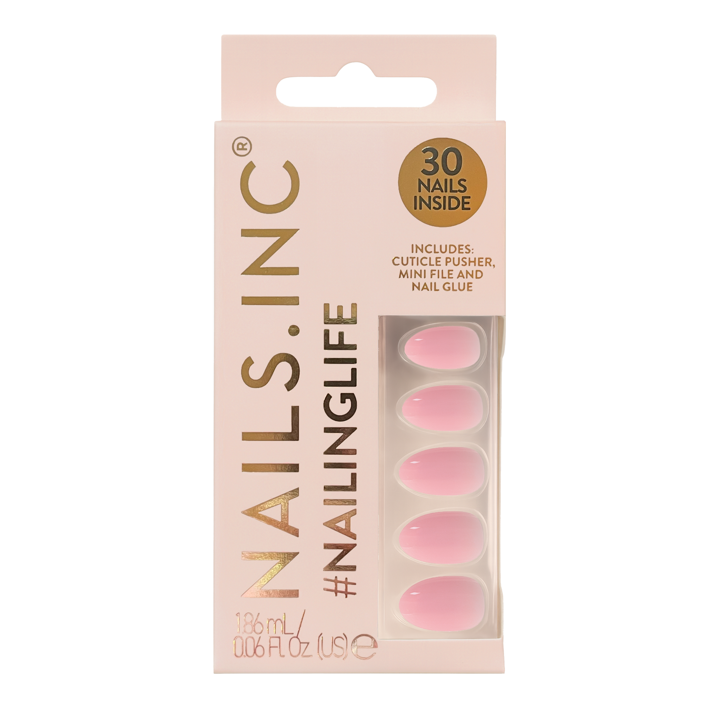 Nails Inc. NailingLife Totally Taylor Classic Pink Press-On Nails #1