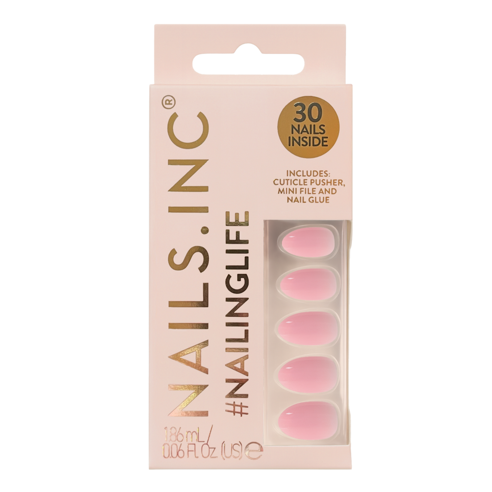 Nails Inc. NailingLife Totally Taylor Classic Pink Press-On Nails