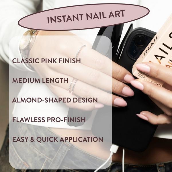 Nails Inc. NailingLife Totally Taylor Classic Pink Press-On Nails #4