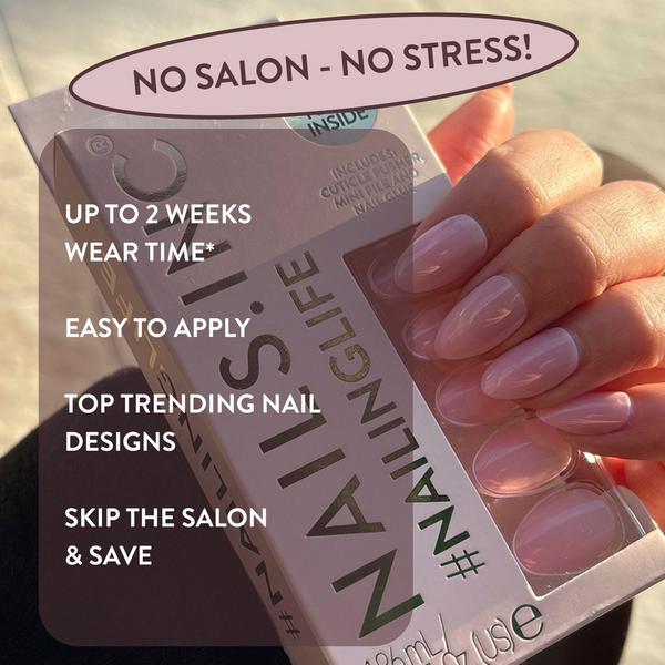 Nails Inc. NailingLife Totally Taylor Classic Pink Press-On Nails #5