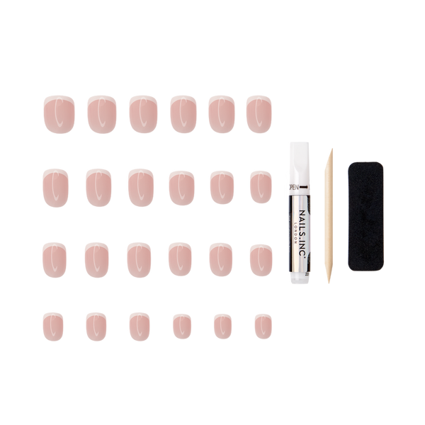 Nails Inc. NailingLife Classic Kim Classic French Tip Square-Shaped Press-On Nails #2