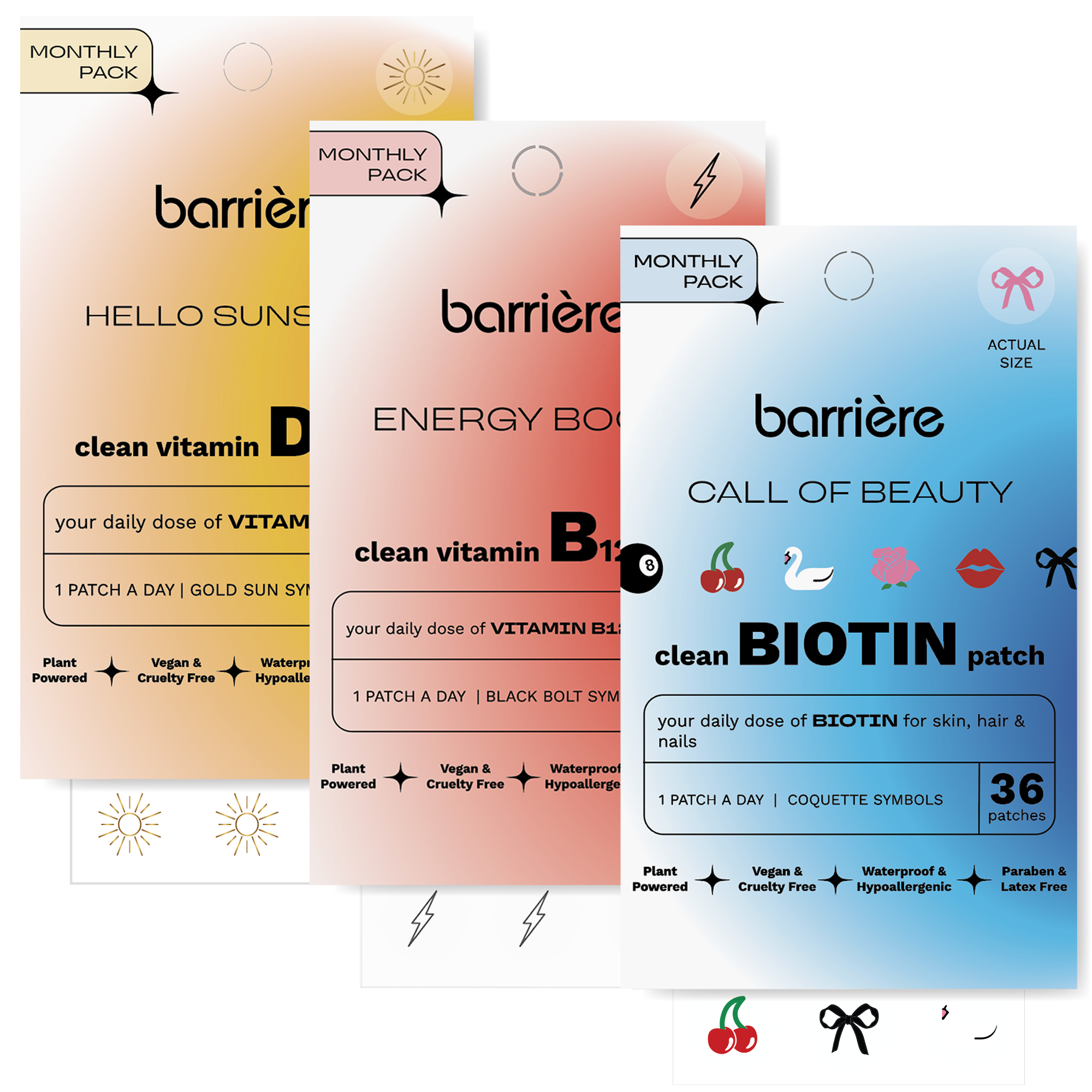 Barrière Daily Essentials Bundle: B12, D3, and Biotin #1