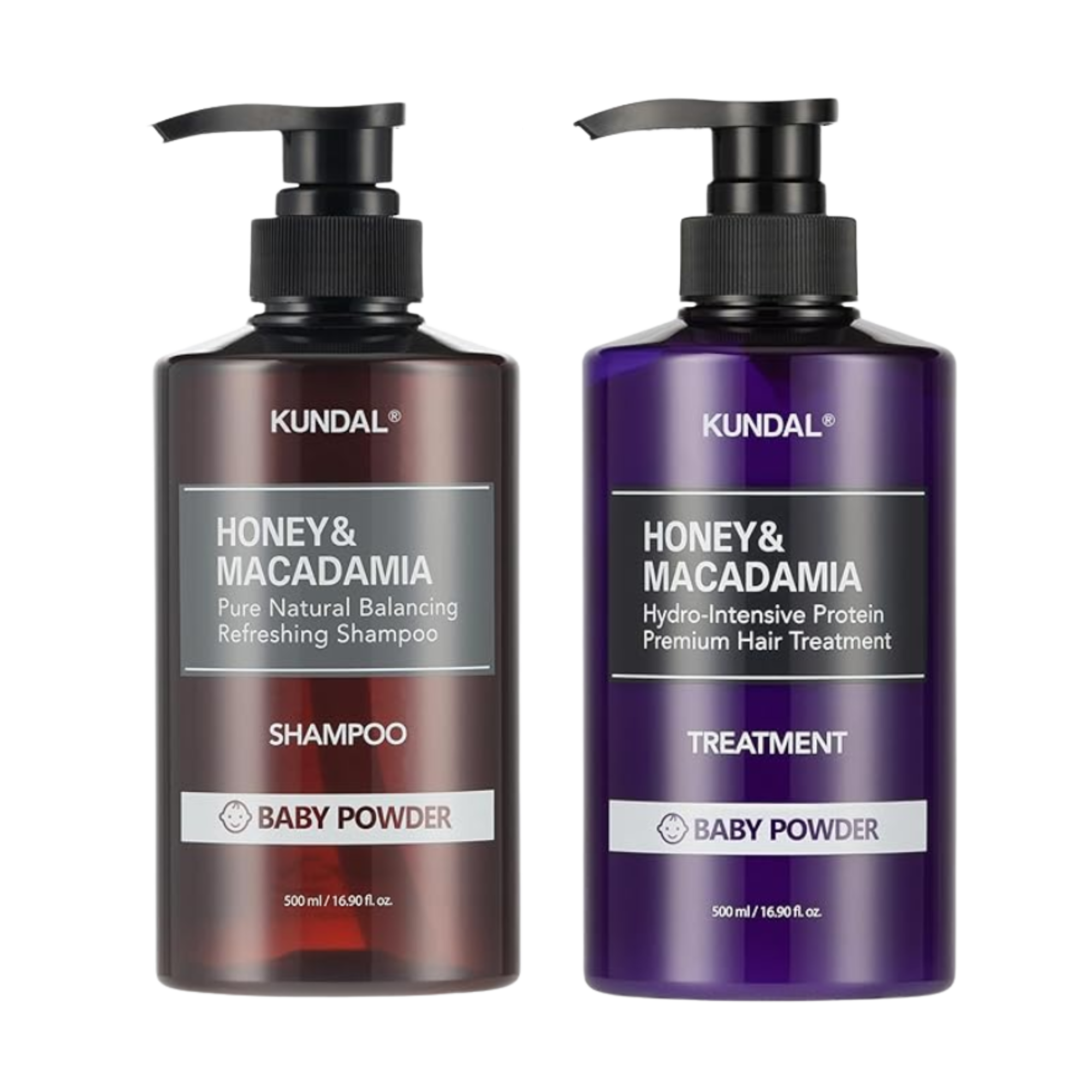 KUNDAL Honey & Macadamia Shampoo & Conditioner Set #1