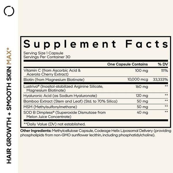 CODEAGE Hair Growth & Smooth Skin Vitamins with Biotin & MSM #2