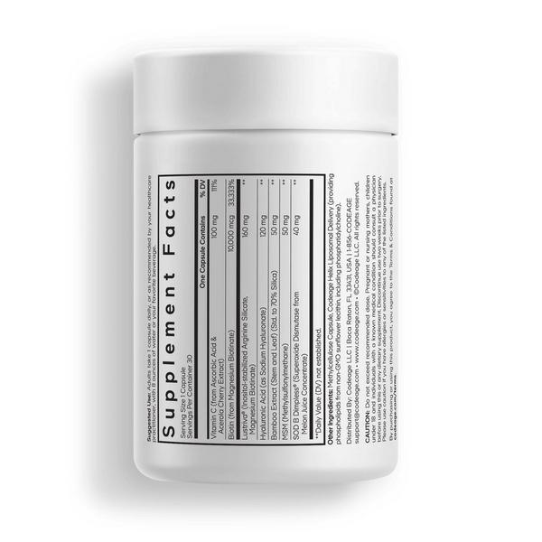 CODEAGE Hair Growth & Smooth Skin Vitamins with Biotin & MSM #8