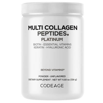 CODEAGE Multi Collagen Platinum with Vitamins, Keratin & Hyaluronic Acid