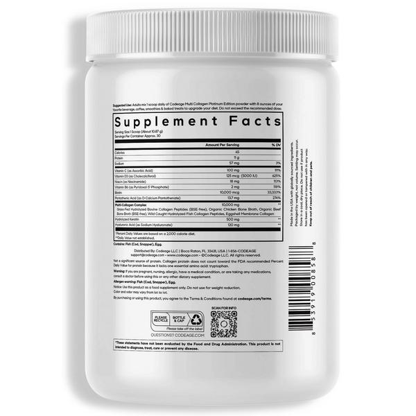 CODEAGE Multi Collagen Platinum with Vitamins, Keratin & Hyaluronic Acid #8