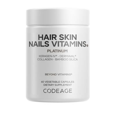 CODEAGE Hair Skin Nails Vitamins Platinum with Collagen & Keratin