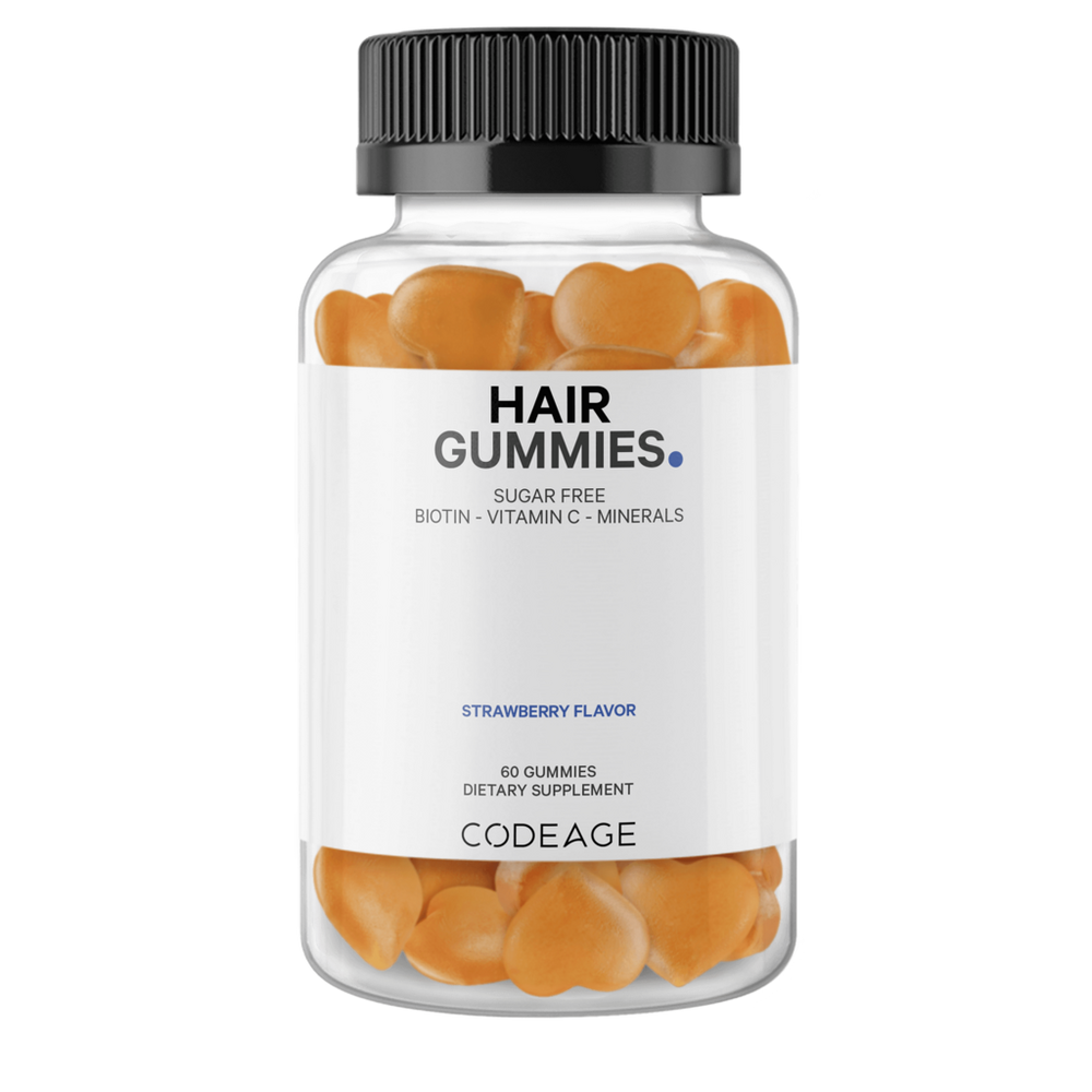 CODEAGE Sugar-Free Hair Gummies with Biotin & Zinc